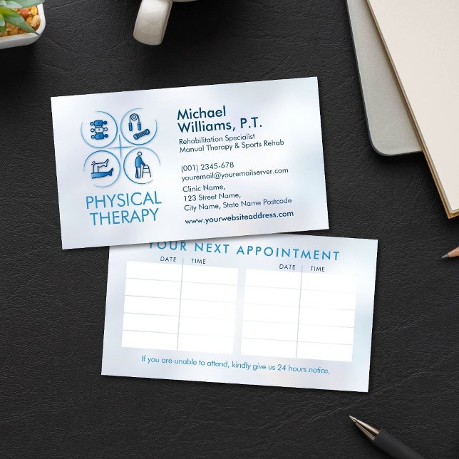 Physical therapist - Physiotherapy  Business Card (Creator Uploaded)