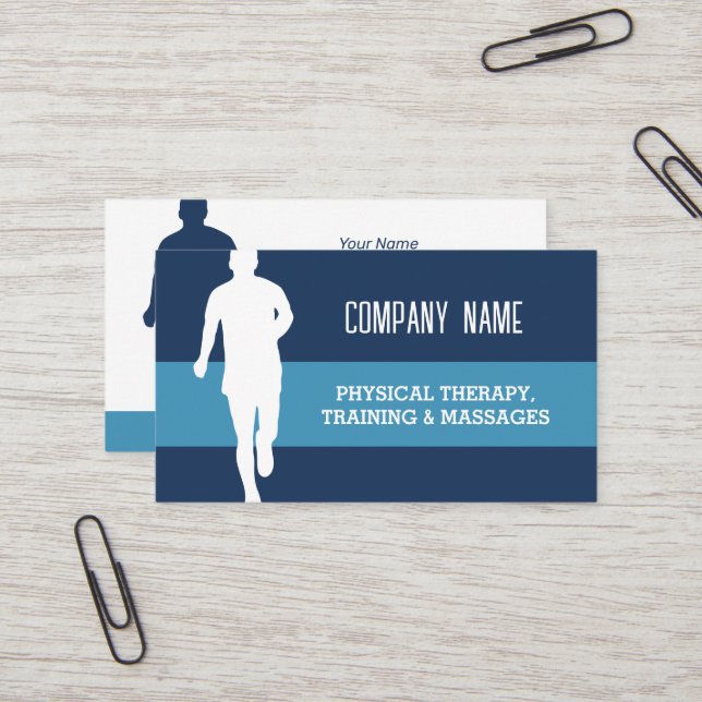 Physical Therapist PT business card template (Front/Back In Situ)