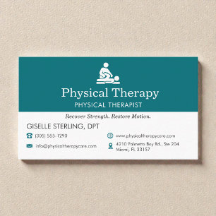 Physical Therapist PT Doctor Business Card