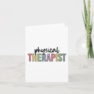 Physical Therapist PT Graduate Physiotherapy Card