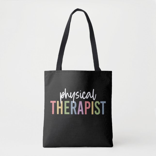 Physical Therapist PT Graduate Physiotherapy Gifts Tote Bag (Front)