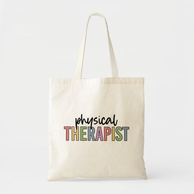 Physical Therapist PT Graduate Physiotherapy Tote Bag (Front)