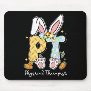 Physical Therapist Pt Physical Therapy Bunny Easte Mouse Pad
