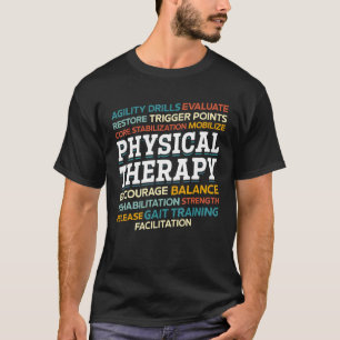 Physical Therapist Pta Exercise Physical Therapy T-Shirt
