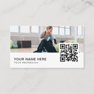 Physical Therapist QR Code  Business Card
