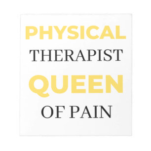 Physical Therapist Queen Of Pain 2 Notepad