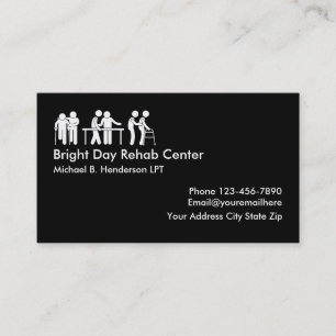 Physical Therapist Rehab Business Card