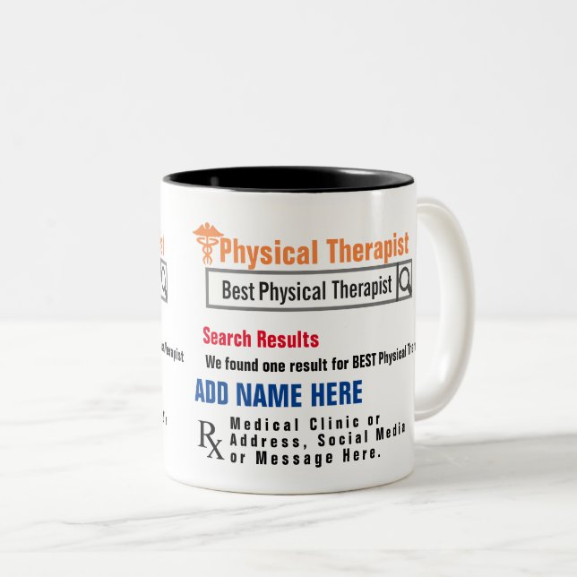 Physical Therapist Search Gift Mug (Front Right)