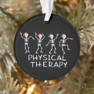 Physical Therapist Skeleton Christmas DPT Student  Ornament