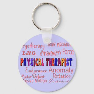 Physical Therapist Terminology Gifts Keychain