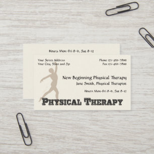 Physical Therapist Therapy Business Cards