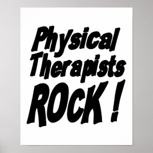 Physical Therapists Rock! Poster Print