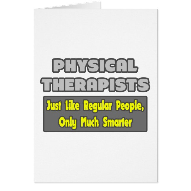 Physical Therapists..Smarter (Front)