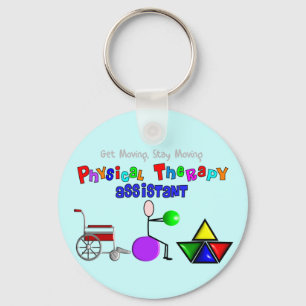 Physical Therapy Assistant Gifts Unique Graphics Keychain