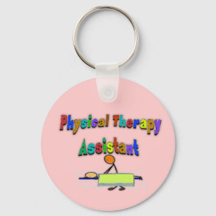 Physical Therapy Assistant--Stick Figure Design Keychain