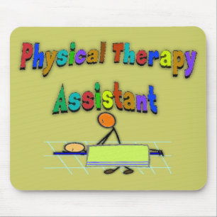 Physical Therapy Assistant--Stick Figure Design Mouse Pad