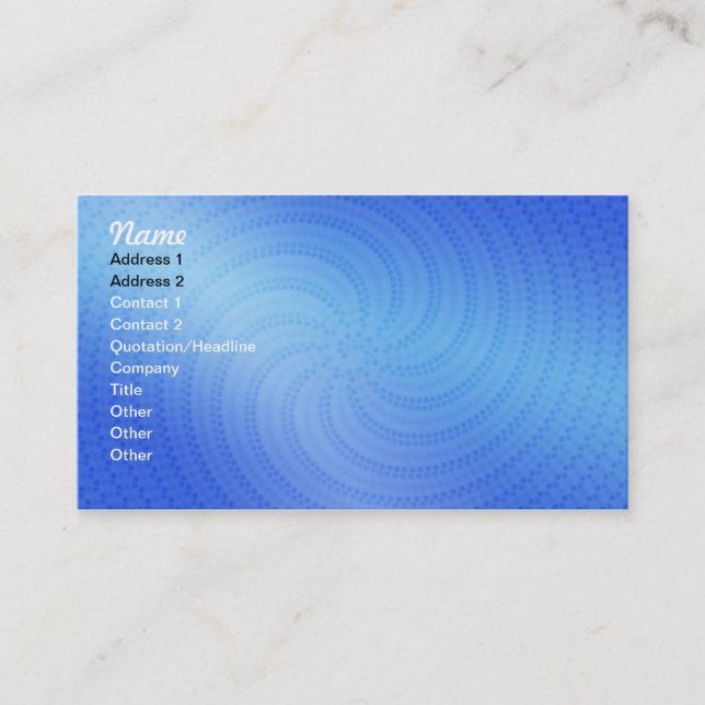Physical Therapy Business Cards (Front)