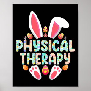 Physical Therapy Easter Bunny Physical Therapist Poster