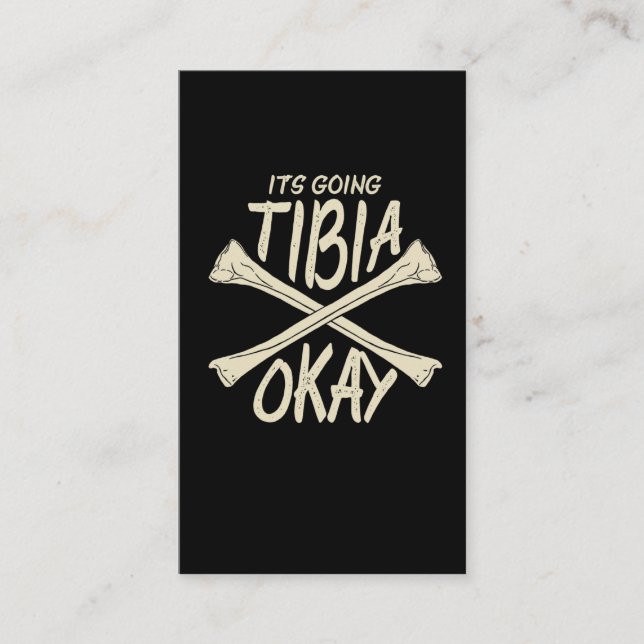 Physical Therapy Get Well Soon Gift Broken Bone Business Card (Front)