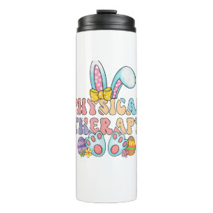 Physical Therapy Happy Easter Bunny Eggs PT Therap Thermal Tumbler