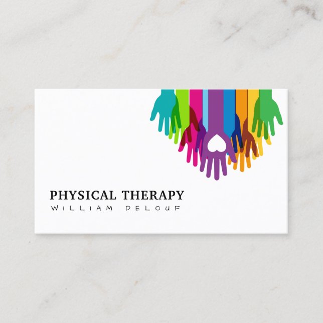 Physical Therapy Health Business Card (Front)