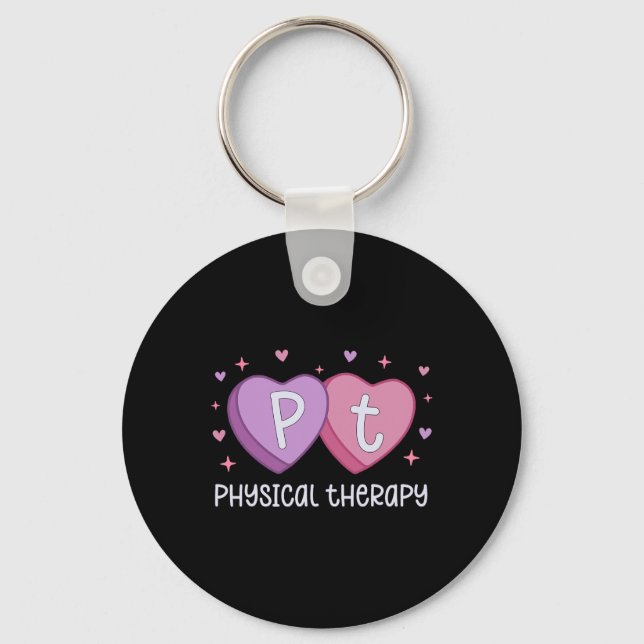 Physical Therapy Nurse Valentine's Candy Nursing S Keychain (Front)