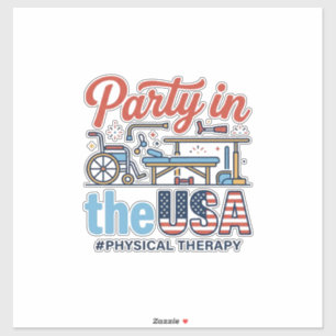 Physical Therapy Party in the USA Vintage T-Shirt_