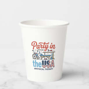 Physical Therapy Party in the USA Vintage T-Shirt_ Paper Cups