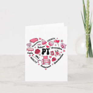 Physical Therapy Pediatric Pt Heart Valentine's Da Card