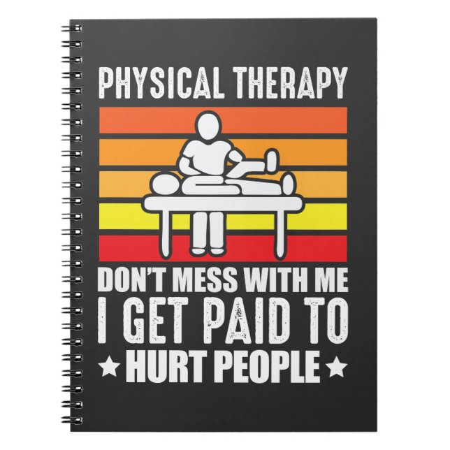 Physical Therapy PT physio massage assistant Notebook (Front)