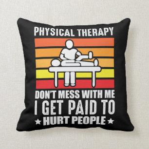 Physical Therapy PT physio massage assistant Throw Pillow