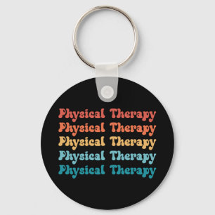 Physical Therapy PT Retro PT Grad Gifts Keychain