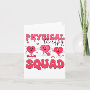 Physical Therapy Squad Valentines Day Pt Pta Vale  Card