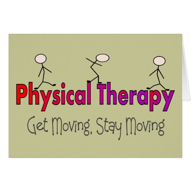 Physical Therapy Stick People Design (Front Horizontal)