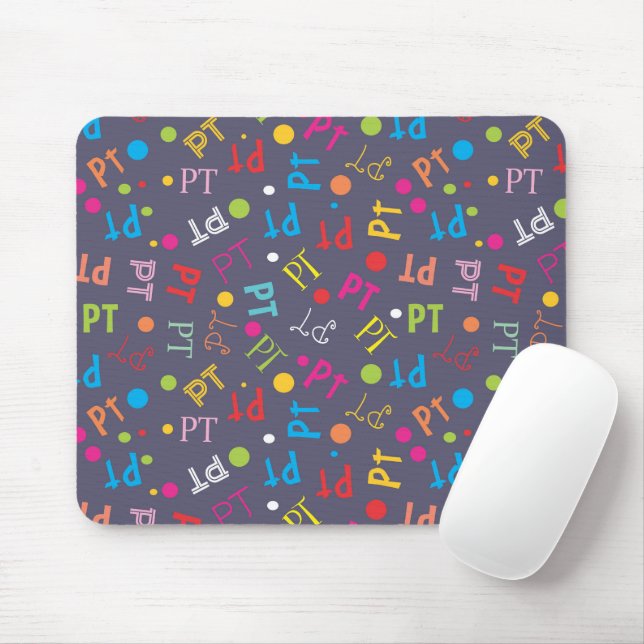 Physical Therapy Theme Mouse Pad (With Mouse)