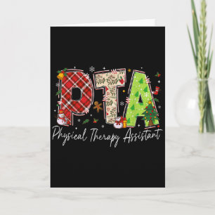 Physical Therapy Therast Istant Pta Santa Christma Card