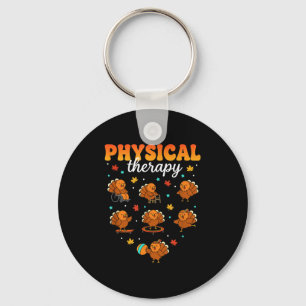 Physical Therapy Turkey Thankful Pt Therast Thanks Keychain