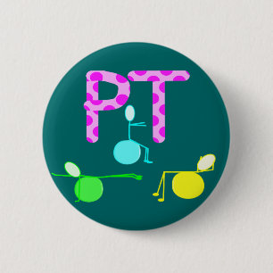 Physical Therpist Gifts With Unique Graphics 2 Inch Round Button