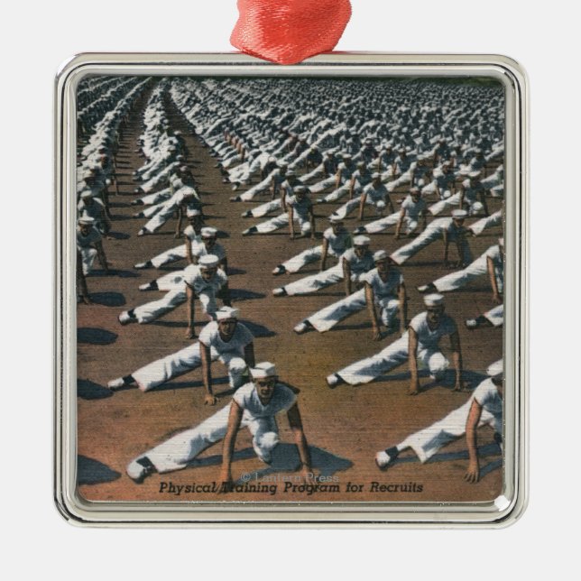Physical Training Program for Recruits - US Navy Metal Ornament (Front)