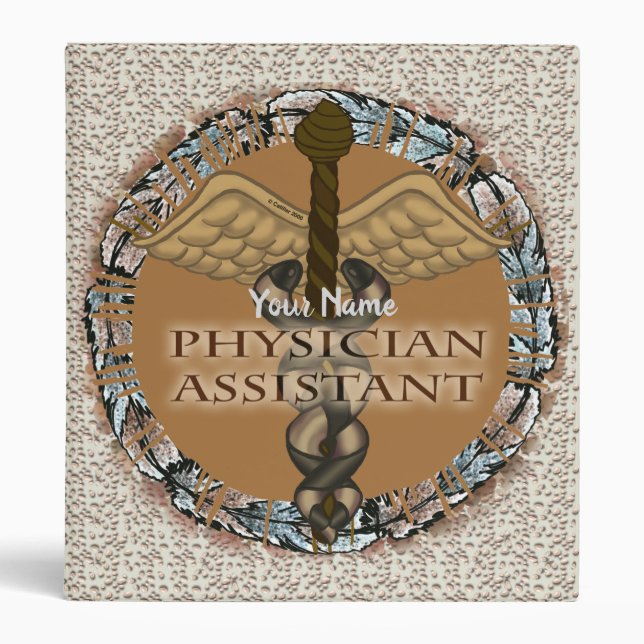 Physician Assistant Caduceus Binder (Front)