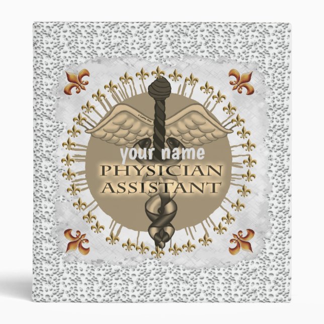 Physician Assistant Caduceus Binder (Front)