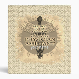 Physician Assistant Caduceus Binder
