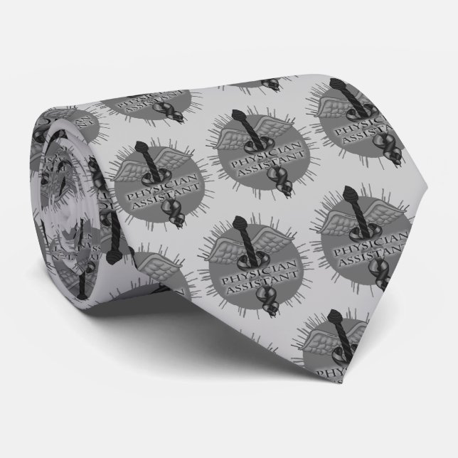 Physician Assistant Caduceus Tie (Rolled)