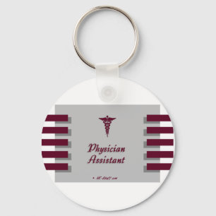 Physician Assistant Grey Keychain