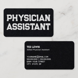 Physician Assistant PA Business Card