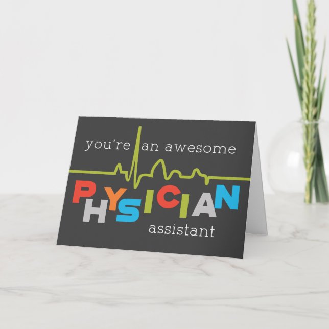 Physician Assistant PA Week Awesome Card (Front)