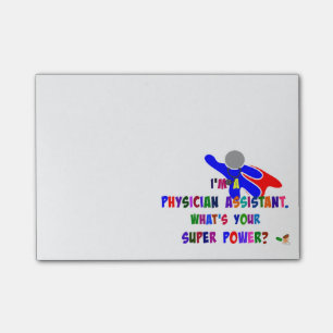 Physician Assistant Superhero custom design Post-it Notes