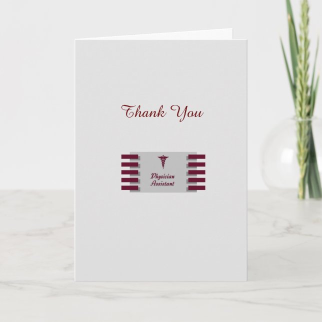 Physician Assistant Thank You Card (Front)