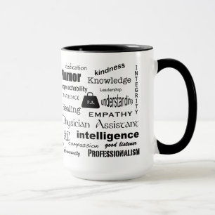 Physician Assistant-Word Cloud/Black Mug