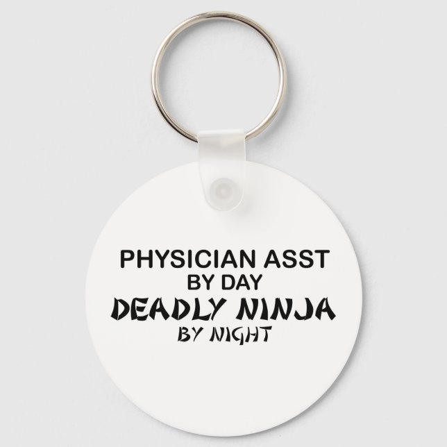 Physician Asst Deadly Ninja Keychain (Front)